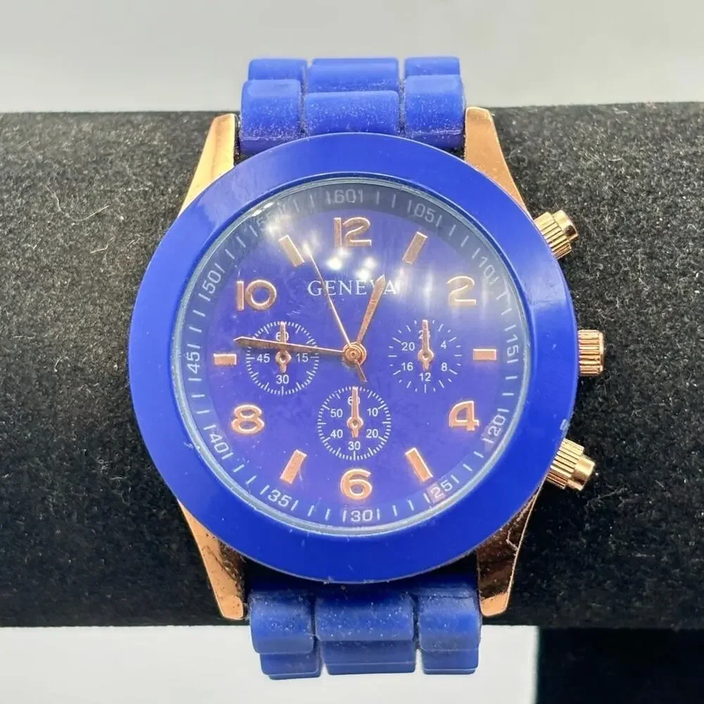 Gold & Blue Men's Watch